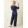 KING LOUIE Zip Jumpsuit Onyx Denim deep blue