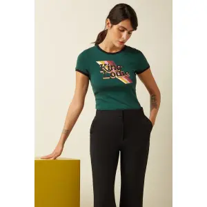 KING LOUIE Logo Tee botanical green