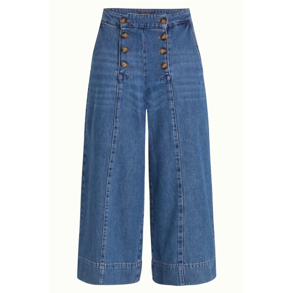 KING LOUIE Melody Sailor Culotte Stone Denim blue tint
