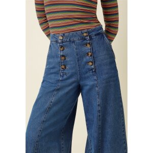 KING LOUIE Melody Sailor Culotte Stone Denim blue tint