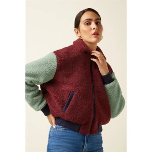 KING LOUIE Fay Jacket Teddy beet red