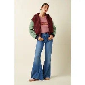 KING LOUIE Fay Jacket Teddy beet red