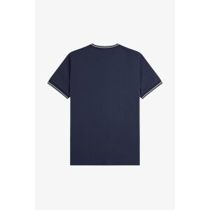 FRED PERRY Twin Tipped T-Shirt dark airforce/ light ice / bay leaf