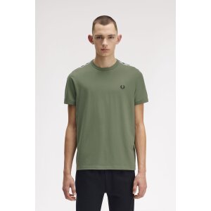 FRED PERRY Ringer-T-Shirt mit kontrastierendem Sportband...