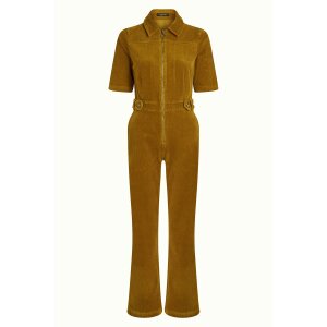KING LOUIE Garbo Zip Jumpsuit Corduroy golden brown