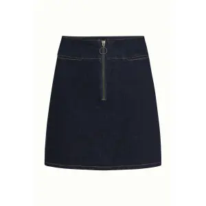 KING LOUIE Olivia Zip Skirt Walker Denim indigo blue