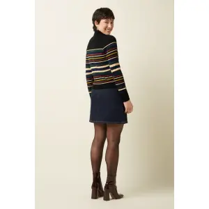 KING LOUIE Olivia Zip Skirt Walker Denim indigo blue