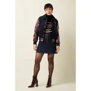 KING LOUIE Olivia Zip Skirt Walker Denim indigo blue