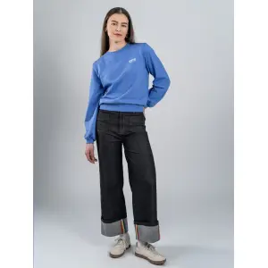 MADEMOISELLE YéYé Jeans Hose Mit Geradem Bein Aus Bio-Baumwolle black