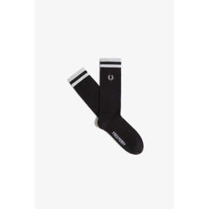 FRED PERRY Tipped Sports Sock black/ snow white