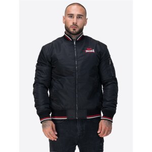 LONSDALE Carey Jacke black/ red/ white