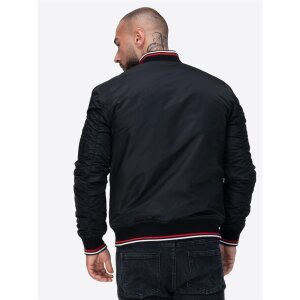 LONSDALE Carey Jacke black/ red/ white