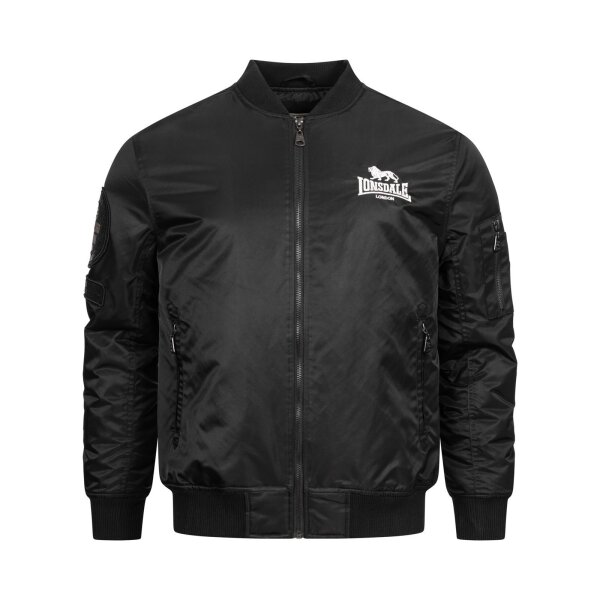 LONSDALE Ludford Jacket black/ whitek