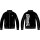 LONSDALE Ludford Jacket black/ whitek