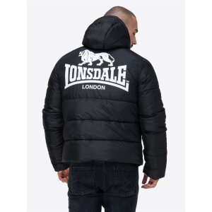 LONSDALE Trover Winterjacke black/ white