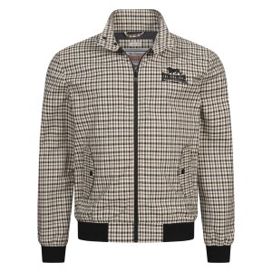 LONSDALE Classic Check Jacket beige/ black