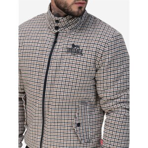 LONSDALE Classic Check Jacke beige/ black