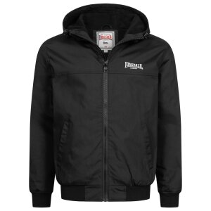 LONSDALE Dunster Jacke black/ white