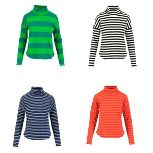 BLUTSGESCHWISTER Streifenshirt Stereo Rainbow Turtle