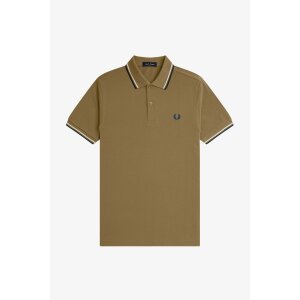 FRED PERRY Twin Tipped Polo Shirt shaded stone/ ecru/...