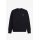 FRED PERRY Rundhals-Sweatshirt mit auffälligem Branding black