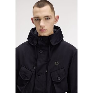 FRED PERRY Steppjacke mit aufgesetzten Taschen black