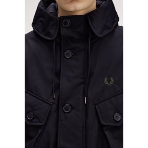 FRED PERRY Steppjacke mit aufgesetzten Taschen black