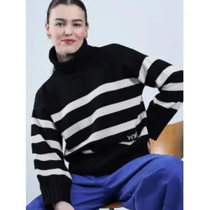 MADEMOISELLE YéYe Gestreifter Strickpullover Mit...