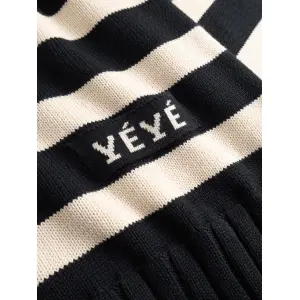 MADEMOISELLE YéYe Gestreifter Strickpullover Mit Rollkragen Aus Bio-Baumwolle
