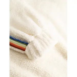 MADEMOISELLE YéYe Sweatshirt Aus Teddyfell Mit Regenbogenband white