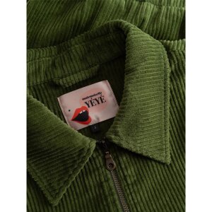 MADEMOISELLE YéYé Cord Bomberjacke Aus Bio- Baumwolle pesto green