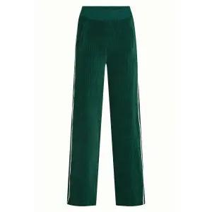 KING LOUIE Straight Sweat Pants Rina Rib dragonfly green