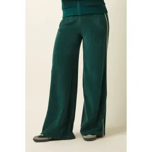 KING LOUIE Straight Sweat Pants Rina Rib dragonfly green
