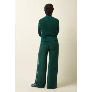 KING LOUIE Straight Sweat Pants Rina Rib dragonfly green
