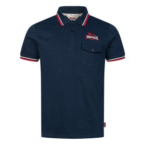 LONSDALE Lynton Polo Shirt navy/ red/ white