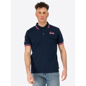 LONSDALE Lynton Polo Shirt navy/ red/ white