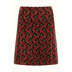 KING LOUIE Border Skirt Winkle porto red