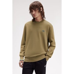 FRED PERRY Sweatshirt mit Rundhalsausschnitt shadow...