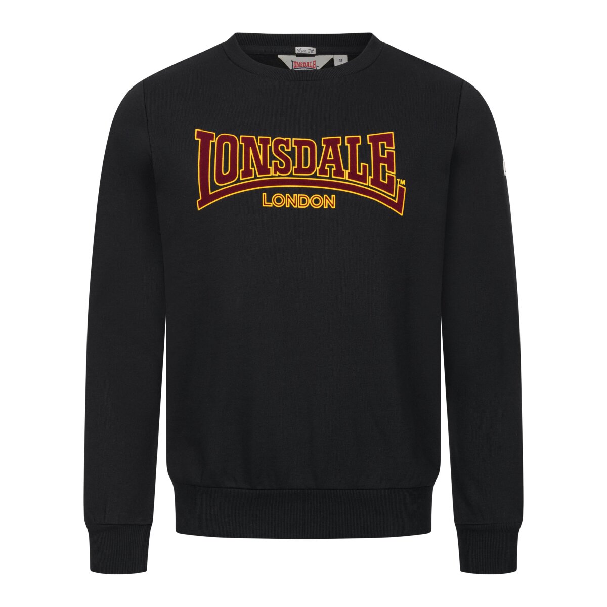 Lonsdale Zip Hoody, Carnach, Black-orange, L | L | 970312-3