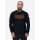 LONSDALE Crewneck Sweatshirt  Classic LL001 black/ oxblood/ yellow