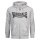 LONSDALE Bigton Herren Kapuzensweatjacke marl grey/ black/ white