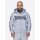 LONSDALE Bigton Herren Kapuzensweatjacke marl grey/ black/ white