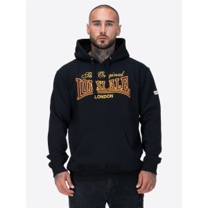 LONSDALE Prestolee Kapuzensweatshirt black/ yellow/ oxblood