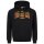 LONSDALE Prestolee Hooded Sweatshirt black/ yellow/ oxblood