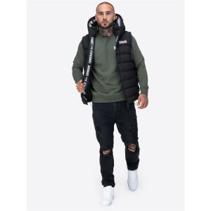 LONSDALE Lydford Vest black/white