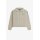 FRED PERRY Zopfstrickpullover mit halbem Reißverschluss warm oat marl