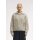 FRED PERRY Zopfstrickpullover mit halbem Reißverschluss warm oat marl