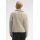 FRED PERRY Zopfstrickpullover mit halbem Reißverschluss warm oat marl