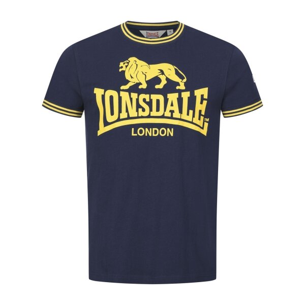 Lonsdale T-Shirt Lees dark navy/ yellow