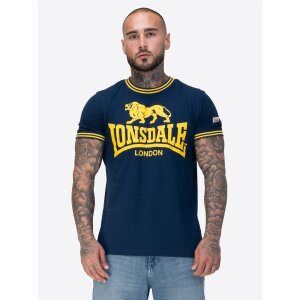 Lonsdale T-Shirt Lees dark navy/ yellow